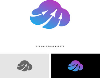 Cloud logo and symbol icon template design Vector Image