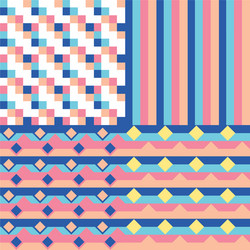 Set of abstract patterns vector