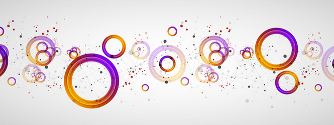 abstract background with gradient circles vector image
