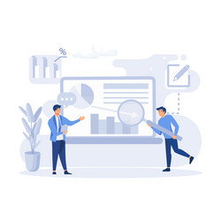 big data and cloud computing actionable vector image