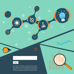 set of flat design concepts for web and printing vector image