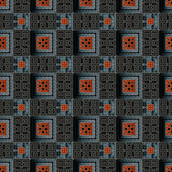 3d geometric greek seamless pattern Royalty Free Vector