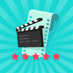 film or movie cinematography rating review vector