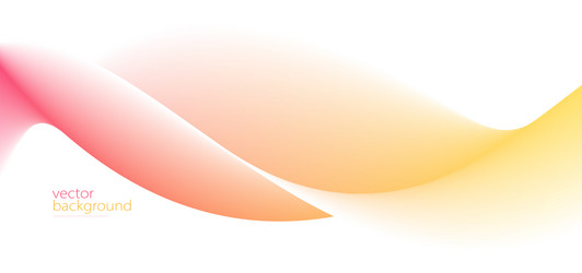 flowing color curve shape with soft gradient vector image