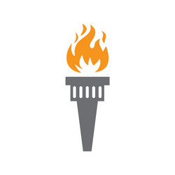 torch icon on background for graphic and web vector image