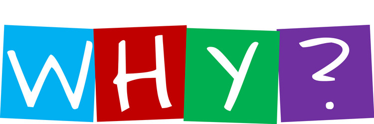 why question in colorful rotated squares vector image