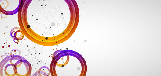 abstract background with gradient circles vector image