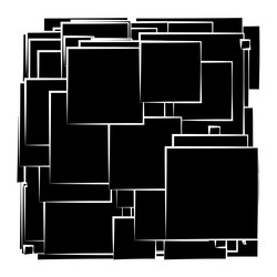 abstract overlapping squares pattern vector image