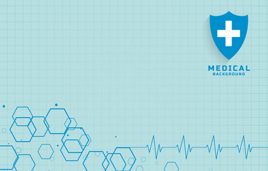 Blue healthcare and medical science background vector