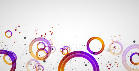 abstract background with gradient circles vector image