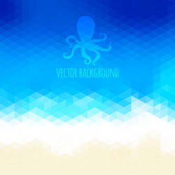 abstract beach triangular background made vector image
