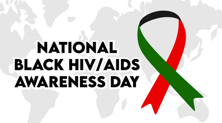 National black hiv aids awareness day Royalty Free Vector