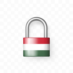 secure enclosed padlock with image vector image