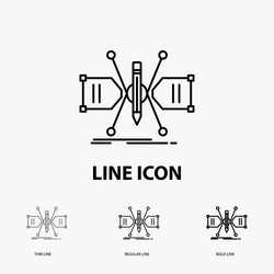 architect constructing grid sketch structure icon vector image