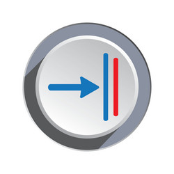 deadline move icon direction cursor arrow vector image