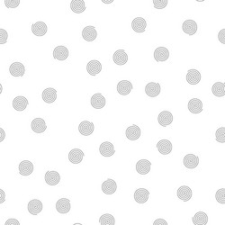 Seamless pattern of random spirals abstract vector