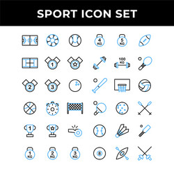 sport icon set include vector