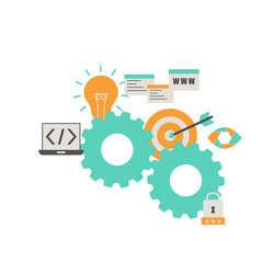 coding and programming concept vector image