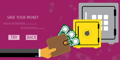 Business concept for online internet banking vector