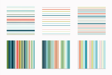 collection stripe seamless patterns for design vector image