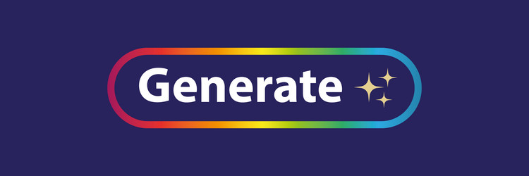 generate ai button llm artificial intelligence vector image