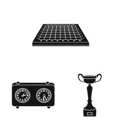 isolated object club and target symbol vector image