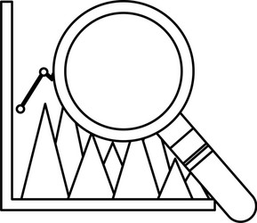 Diagram graph statistic and magnifier search vector