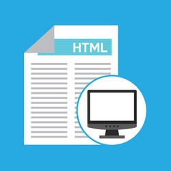 computer web development language vector image