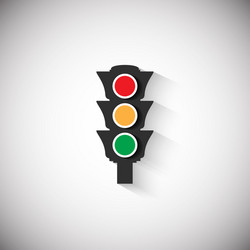 traffic light icon vector