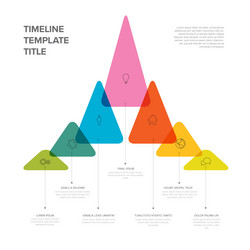Timeline Graph Template with Intervals vector image