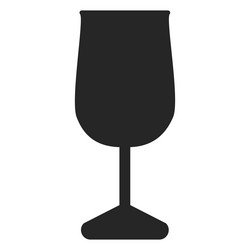 Drink glass flat icon vector