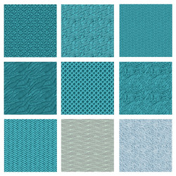 set of seamless abstract pattern waves background vector image