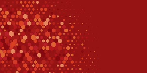 geometric multi size hexagon with color vector image