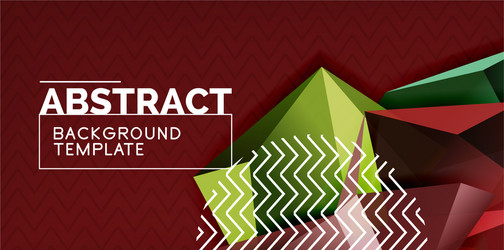 triangular low poly background design vector image