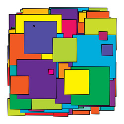 abstract overlapping squares pattern vector image