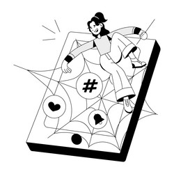 Loan trap Royalty Free Vector Image - VectorStock