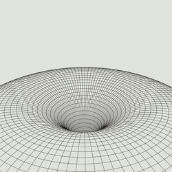 abstract 3d illuminated distorted mesh sphere vector image