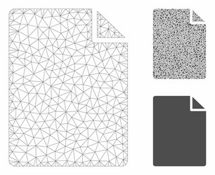 New file mesh network model and triangle vector