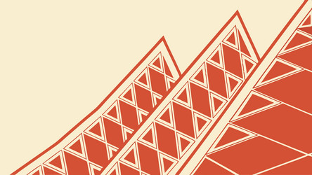 geometric abstract pattern with interlocking vector image