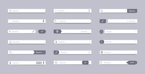 search bar address field interface ui vector image