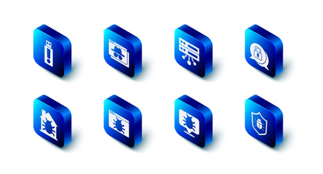 Set browser incognito window server data web vector