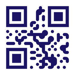 sample qr code scan with smart phone vector image