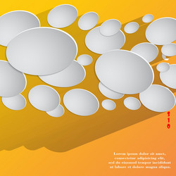 abstract flat modern web button with long shadow vector image