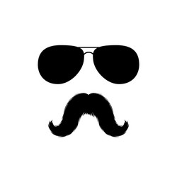 Mustache Clipart Sunglasses Vector Images (48)