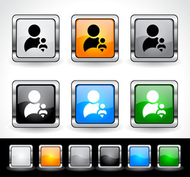 web design buttons vector image