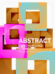 Geometric Color Block Composition vector