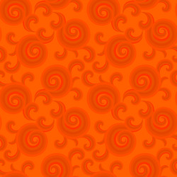 seamless pattern with curls and swirls vector image