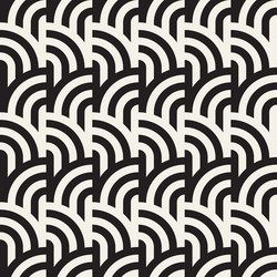 seamless pattern repeating geometric elements vector image