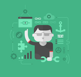 building website links vector image