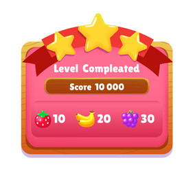 game ui button mobile application vector image